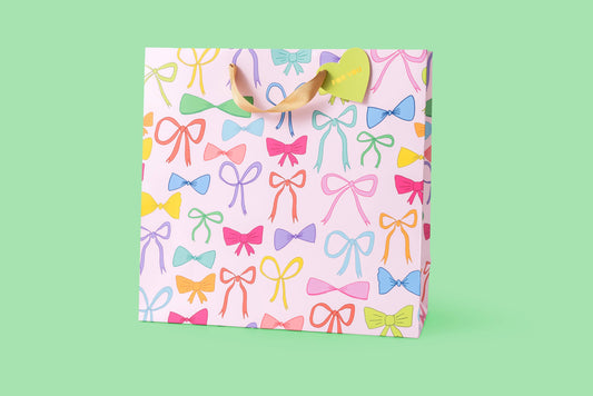 Large Colorful Bows- Gift Bag