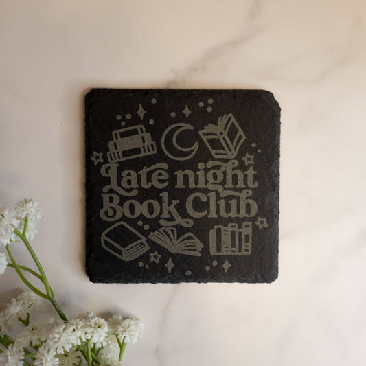 Late Night Book Club Coasters