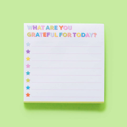 Gratitude Reminder Sticky Notepad