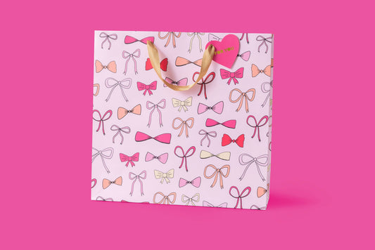 Pink Bows Large- Gift Bag