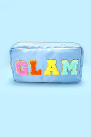 Glam Cosmetic Bag- Light Blue