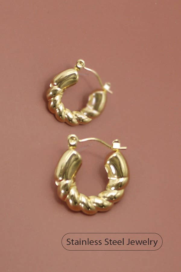 Waterproof Stainless Steel Tarnish Free Hoops