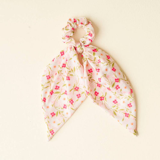 Floral Haven Pink Hair Scarf