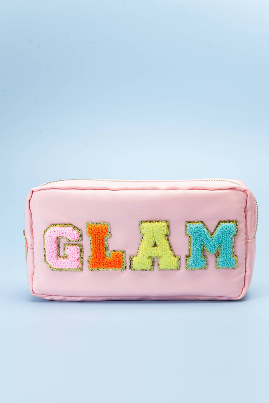 Glam Cosmetic Bag- Peach