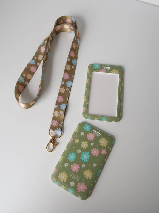 Garden Bloom Lanyard Badge Holder