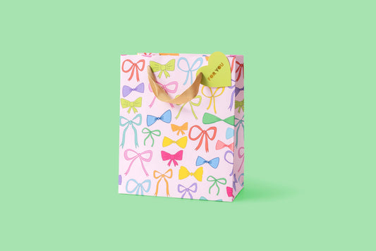 Medium Colorful Bows- Gift Bag