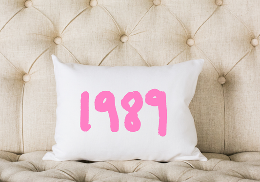 1989 Pink Taylor Swift Accent Pillow